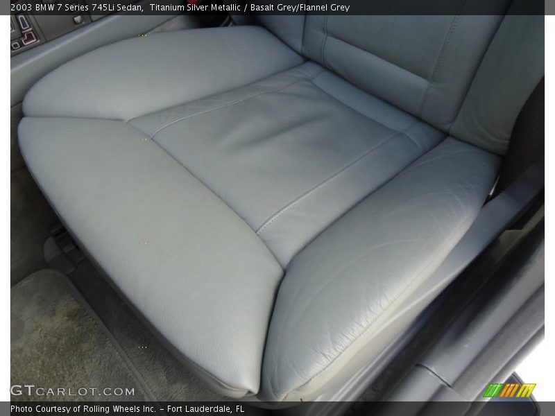Titanium Silver Metallic / Basalt Grey/Flannel Grey 2003 BMW 7 Series 745Li Sedan