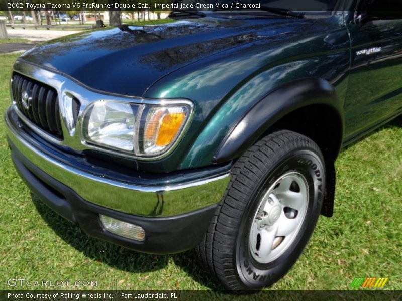 Imperial Jade Green Mica / Charcoal 2002 Toyota Tacoma V6 PreRunner Double Cab