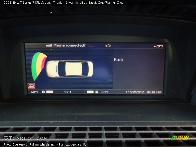 Titanium Silver Metallic / Basalt Grey/Flannel Grey 2003 BMW 7 Series 745Li Sedan