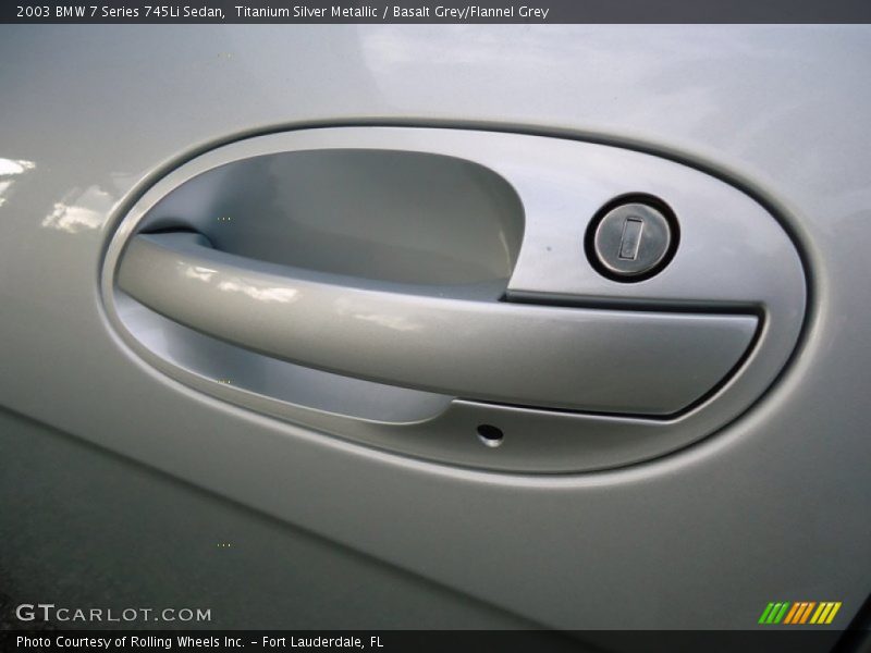 Titanium Silver Metallic / Basalt Grey/Flannel Grey 2003 BMW 7 Series 745Li Sedan