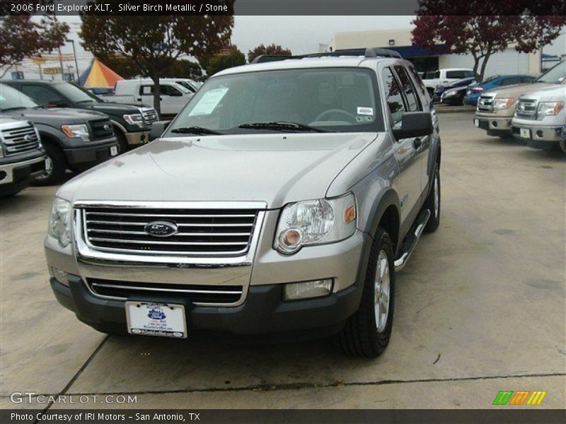 Silver Birch Metallic / Stone 2006 Ford Explorer XLT