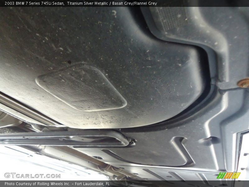 Titanium Silver Metallic / Basalt Grey/Flannel Grey 2003 BMW 7 Series 745Li Sedan