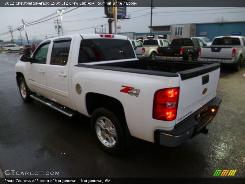 Summit White / Ebony 2012 Chevrolet Silverado 1500 LTZ Crew Cab 4x4