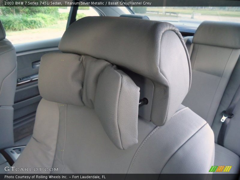 Titanium Silver Metallic / Basalt Grey/Flannel Grey 2003 BMW 7 Series 745Li Sedan