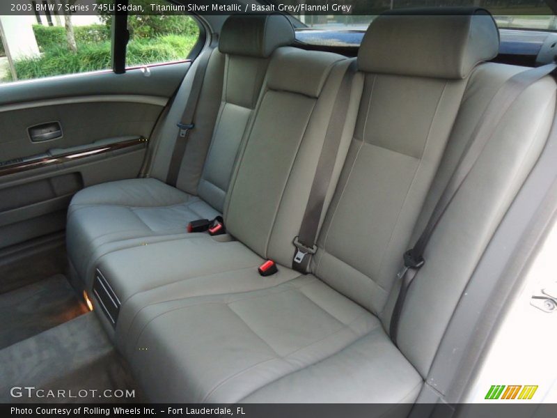 Titanium Silver Metallic / Basalt Grey/Flannel Grey 2003 BMW 7 Series 745Li Sedan