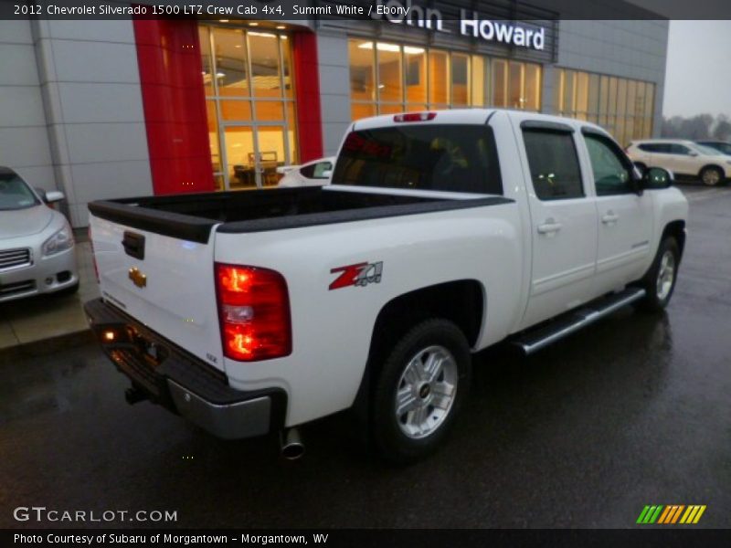 Summit White / Ebony 2012 Chevrolet Silverado 1500 LTZ Crew Cab 4x4