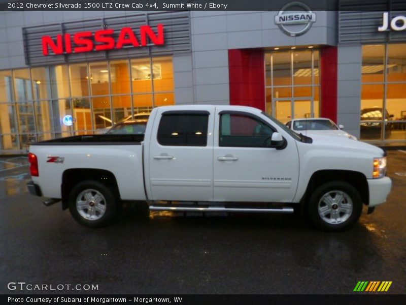Summit White / Ebony 2012 Chevrolet Silverado 1500 LTZ Crew Cab 4x4