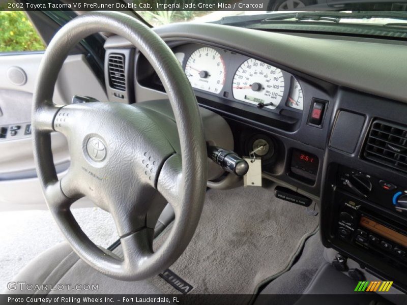 Imperial Jade Green Mica / Charcoal 2002 Toyota Tacoma V6 PreRunner Double Cab