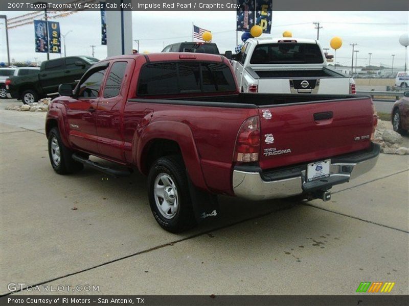 Impulse Red Pearl / Graphite Gray 2007 Toyota Tacoma V6 Access Cab 4x4