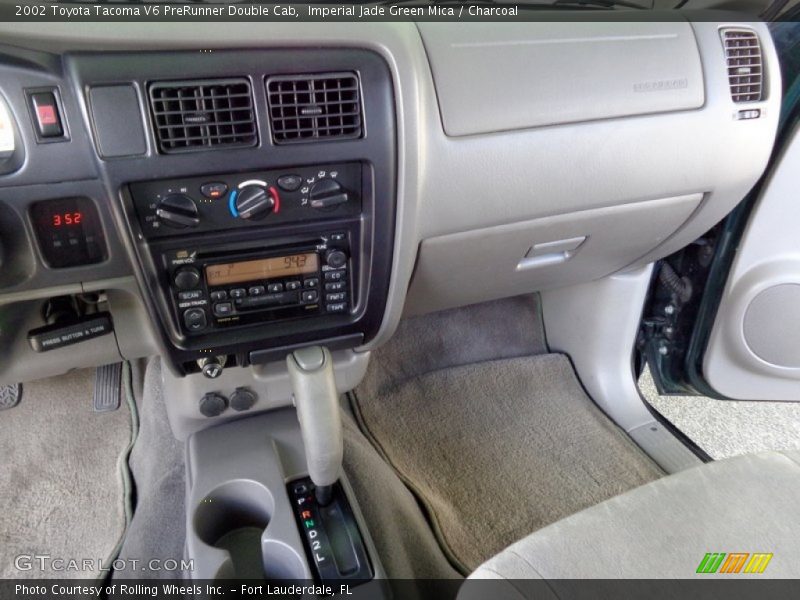 Imperial Jade Green Mica / Charcoal 2002 Toyota Tacoma V6 PreRunner Double Cab