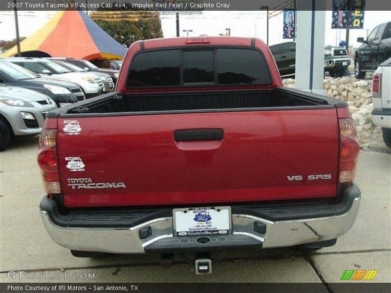 Impulse Red Pearl / Graphite Gray 2007 Toyota Tacoma V6 Access Cab 4x4