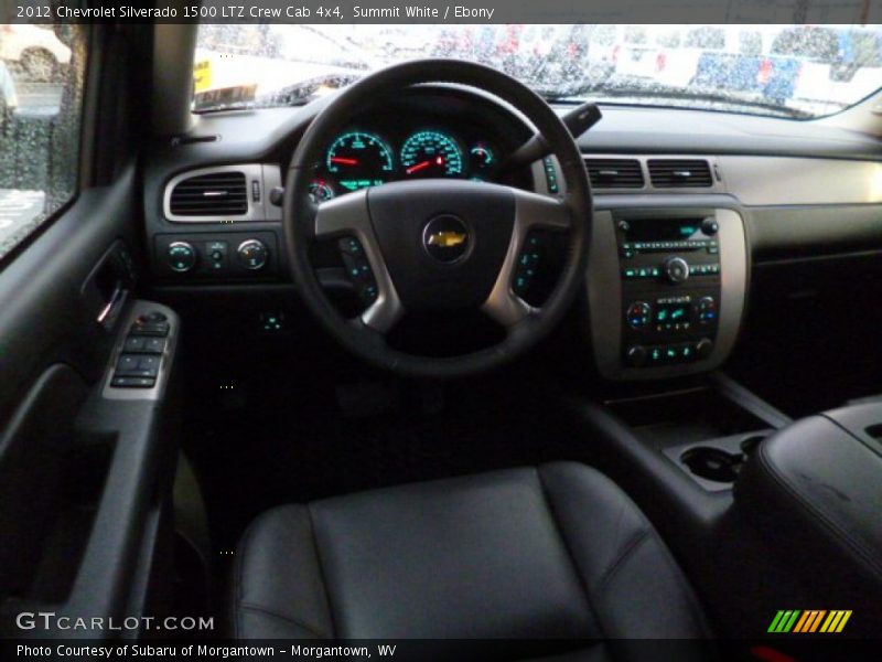 Summit White / Ebony 2012 Chevrolet Silverado 1500 LTZ Crew Cab 4x4