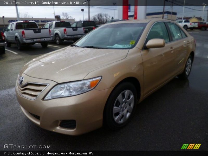 Sandy Beach Metallic / Bisque 2011 Toyota Camry LE