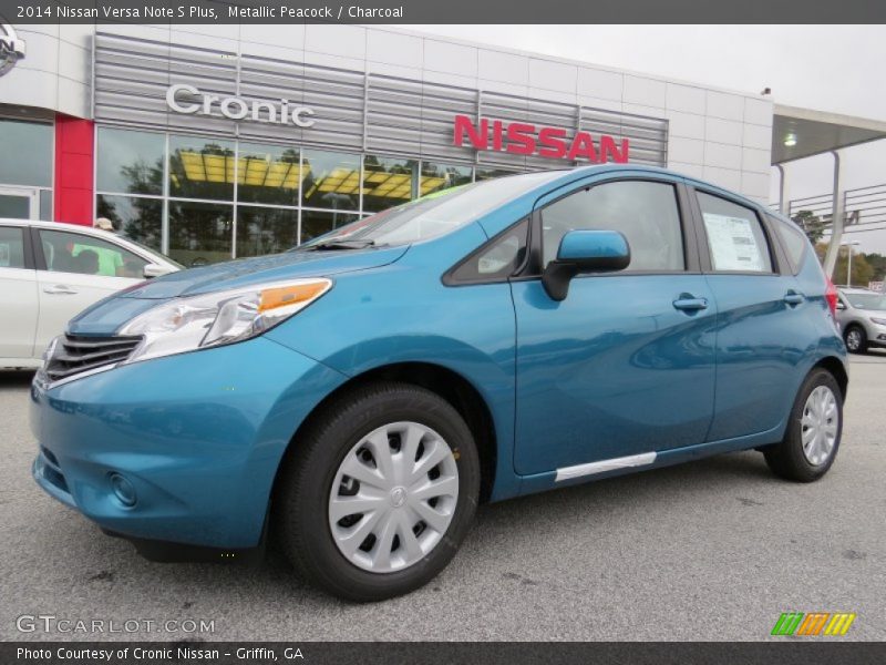 Metallic Peacock / Charcoal 2014 Nissan Versa Note S Plus