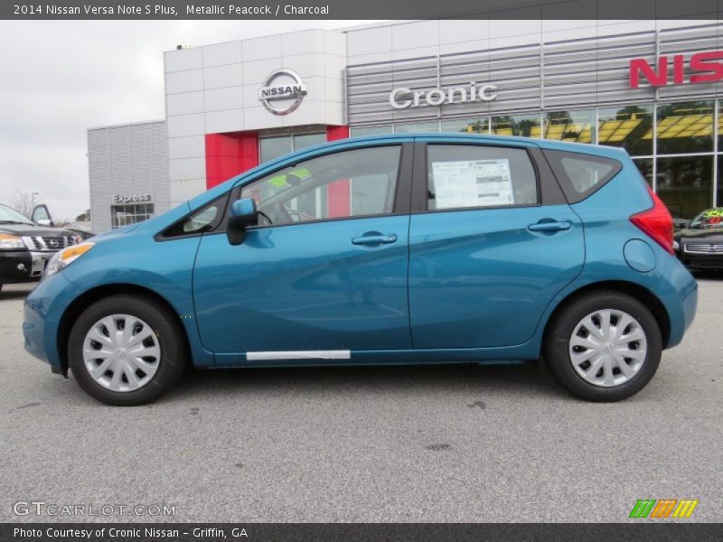 Metallic Peacock / Charcoal 2014 Nissan Versa Note S Plus