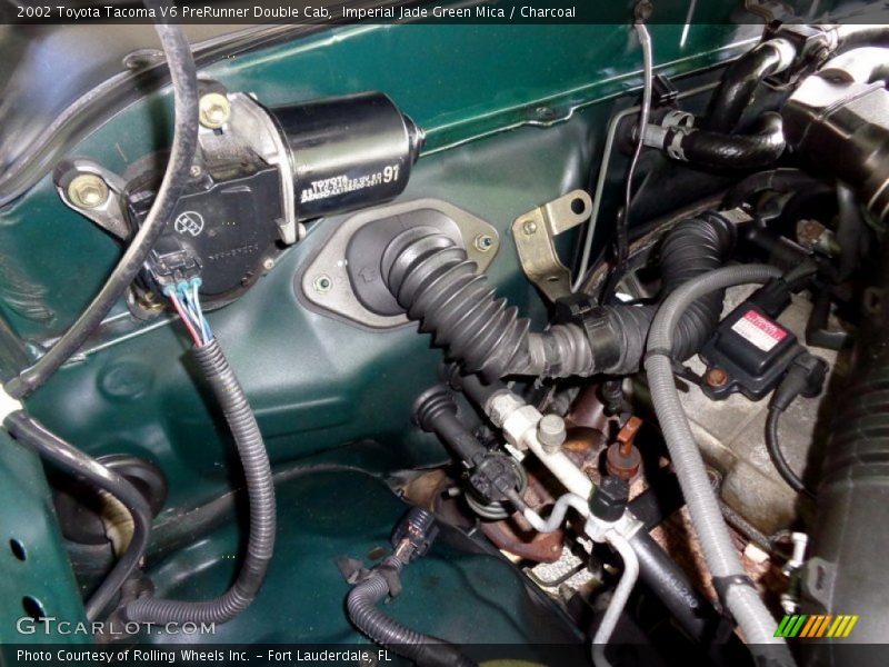 Imperial Jade Green Mica / Charcoal 2002 Toyota Tacoma V6 PreRunner Double Cab
