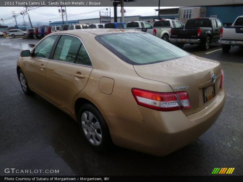Sandy Beach Metallic / Bisque 2011 Toyota Camry LE