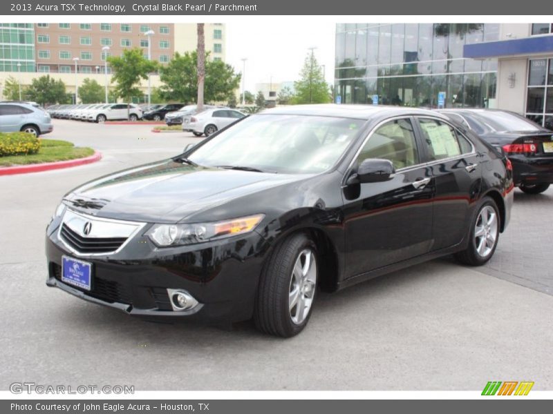 Crystal Black Pearl / Parchment 2013 Acura TSX Technology