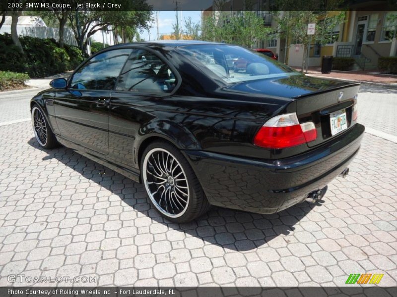 Jet Black / Grey 2002 BMW M3 Coupe