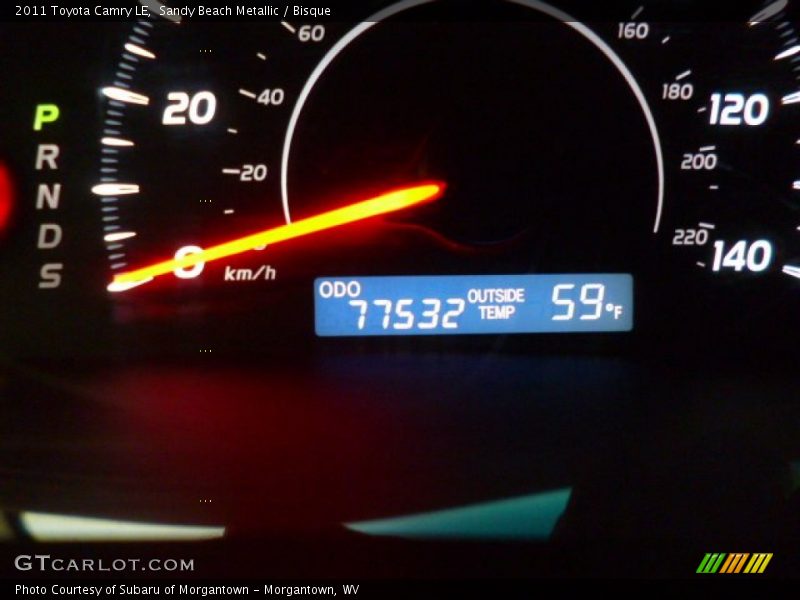 Sandy Beach Metallic / Bisque 2011 Toyota Camry LE