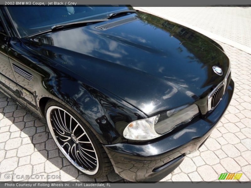 Jet Black / Grey 2002 BMW M3 Coupe