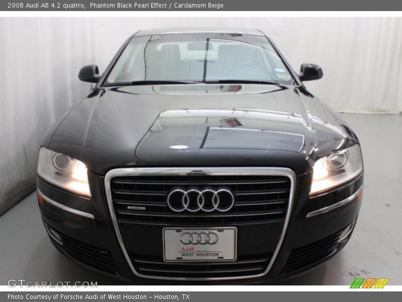 Phantom Black Pearl Effect / Cardamom Beige 2008 Audi A8 4.2 quattro