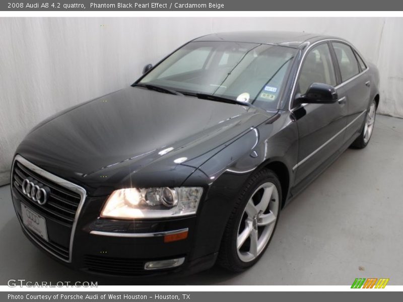 Phantom Black Pearl Effect / Cardamom Beige 2008 Audi A8 4.2 quattro