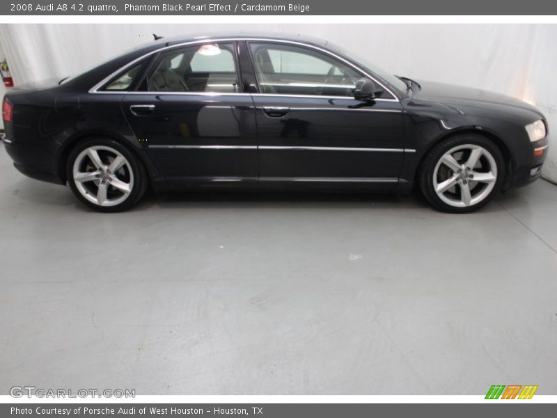 Phantom Black Pearl Effect / Cardamom Beige 2008 Audi A8 4.2 quattro