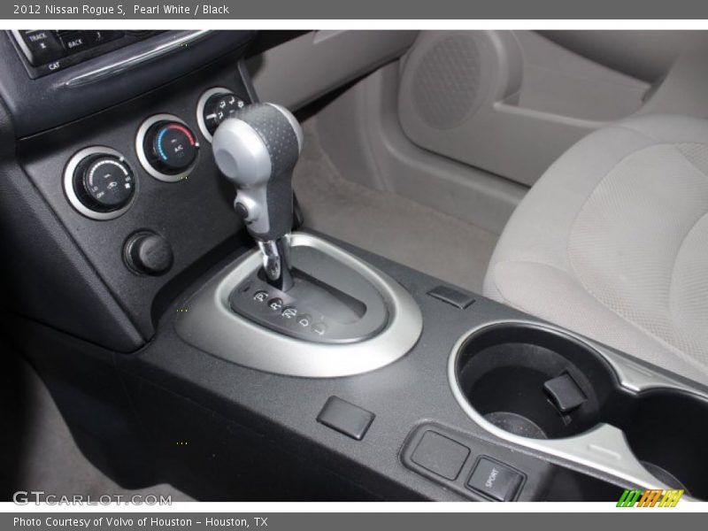 Pearl White / Black 2012 Nissan Rogue S