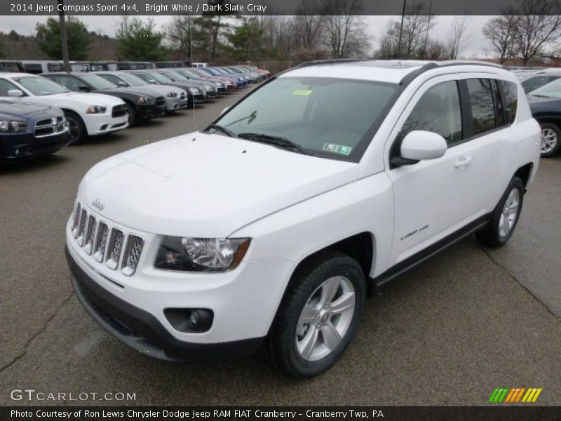 Bright White / Dark Slate Gray 2014 Jeep Compass Sport 4x4