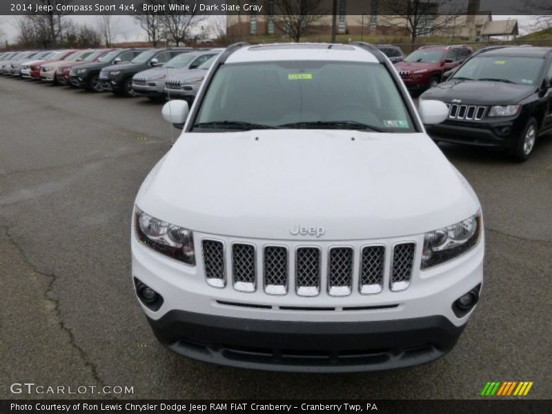 Bright White / Dark Slate Gray 2014 Jeep Compass Sport 4x4