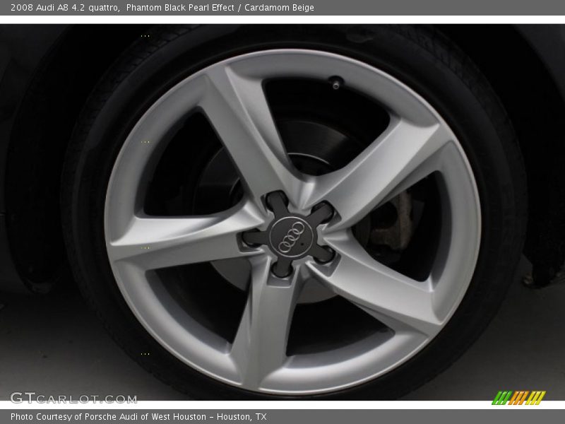 Phantom Black Pearl Effect / Cardamom Beige 2008 Audi A8 4.2 quattro