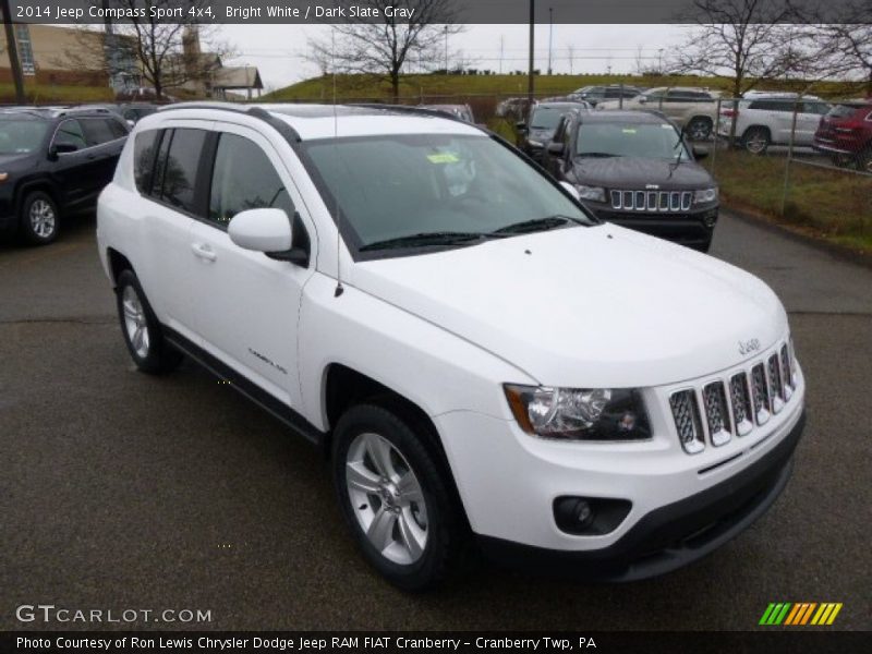 Bright White / Dark Slate Gray 2014 Jeep Compass Sport 4x4