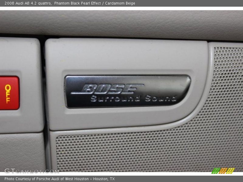 Phantom Black Pearl Effect / Cardamom Beige 2008 Audi A8 4.2 quattro
