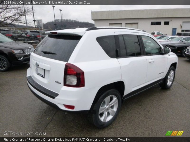 Bright White / Dark Slate Gray 2014 Jeep Compass Sport 4x4