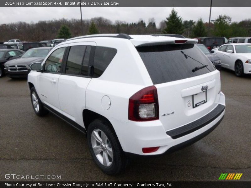 Bright White / Dark Slate Gray 2014 Jeep Compass Sport 4x4