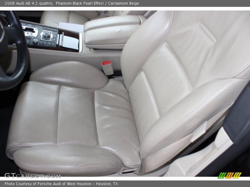 Phantom Black Pearl Effect / Cardamom Beige 2008 Audi A8 4.2 quattro