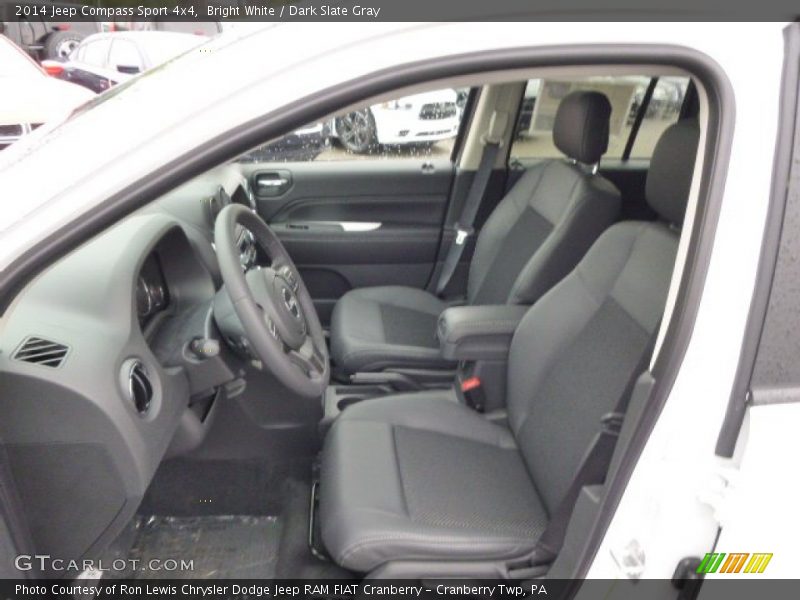 Bright White / Dark Slate Gray 2014 Jeep Compass Sport 4x4