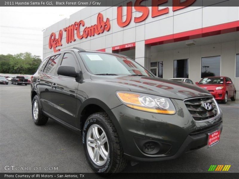 Black Forest Green / Gray 2011 Hyundai Santa Fe GLS