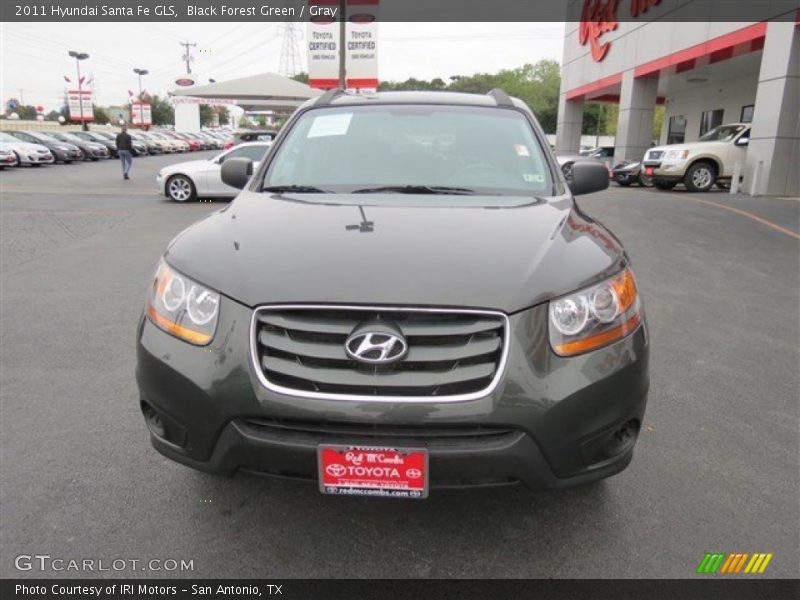 Black Forest Green / Gray 2011 Hyundai Santa Fe GLS