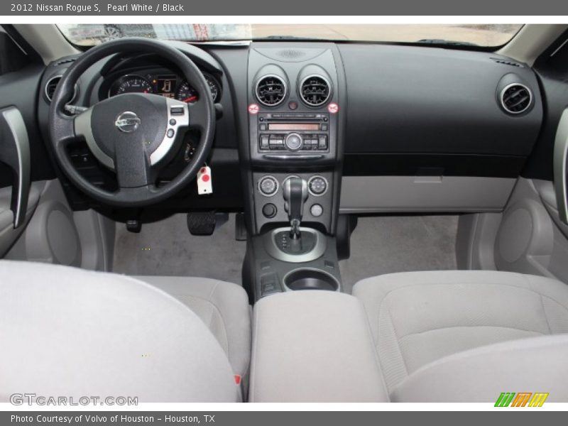 Pearl White / Black 2012 Nissan Rogue S