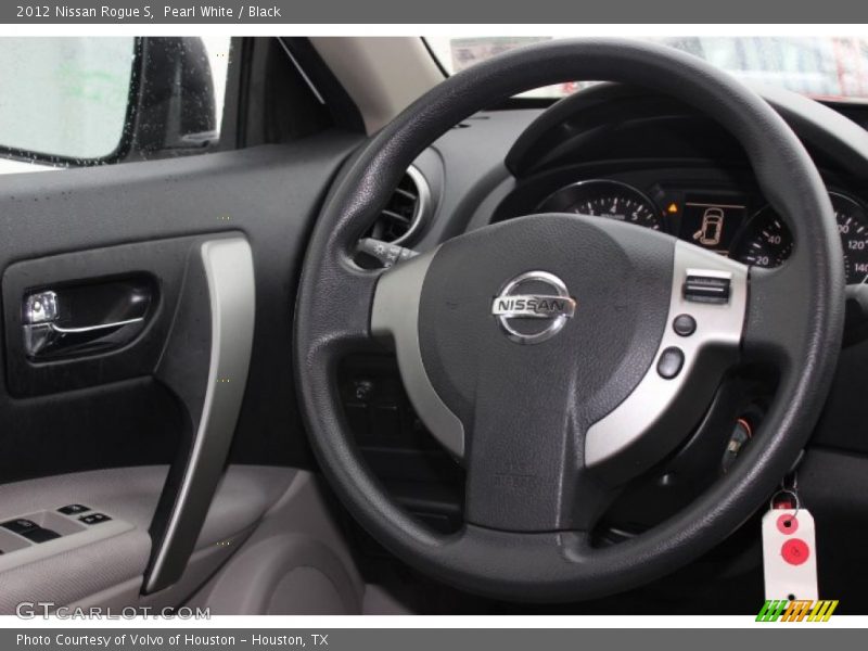 Pearl White / Black 2012 Nissan Rogue S