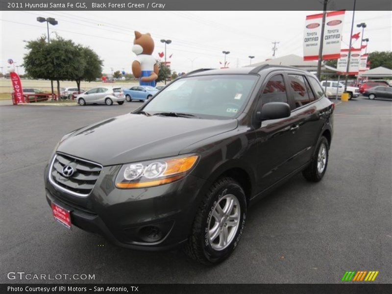 Black Forest Green / Gray 2011 Hyundai Santa Fe GLS