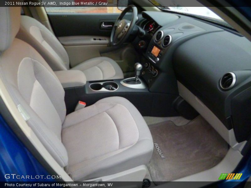 Indigo Blue Metallic / Gray 2011 Nissan Rogue SV AWD