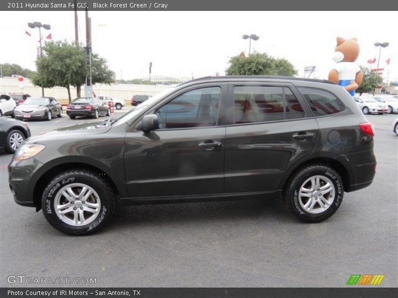 Black Forest Green / Gray 2011 Hyundai Santa Fe GLS