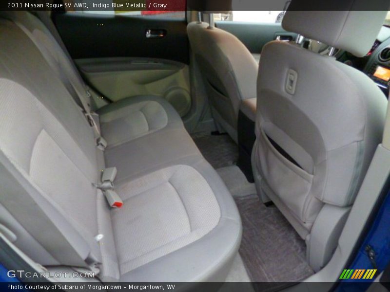 Indigo Blue Metallic / Gray 2011 Nissan Rogue SV AWD