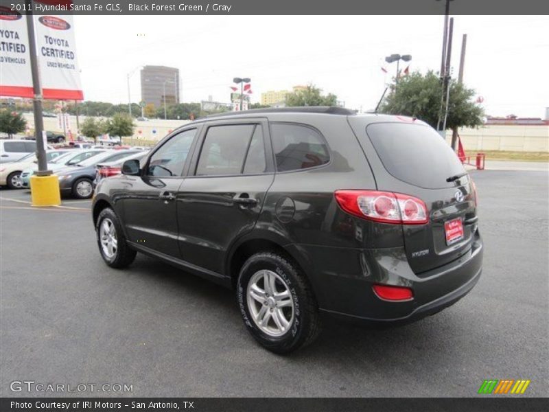 Black Forest Green / Gray 2011 Hyundai Santa Fe GLS