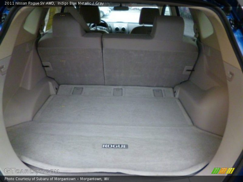 Indigo Blue Metallic / Gray 2011 Nissan Rogue SV AWD