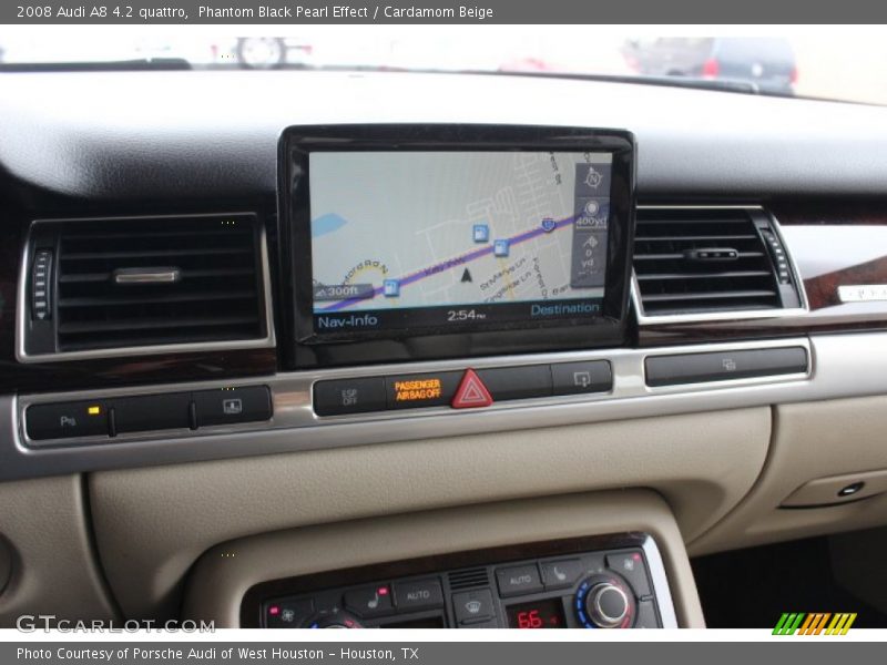 Phantom Black Pearl Effect / Cardamom Beige 2008 Audi A8 4.2 quattro