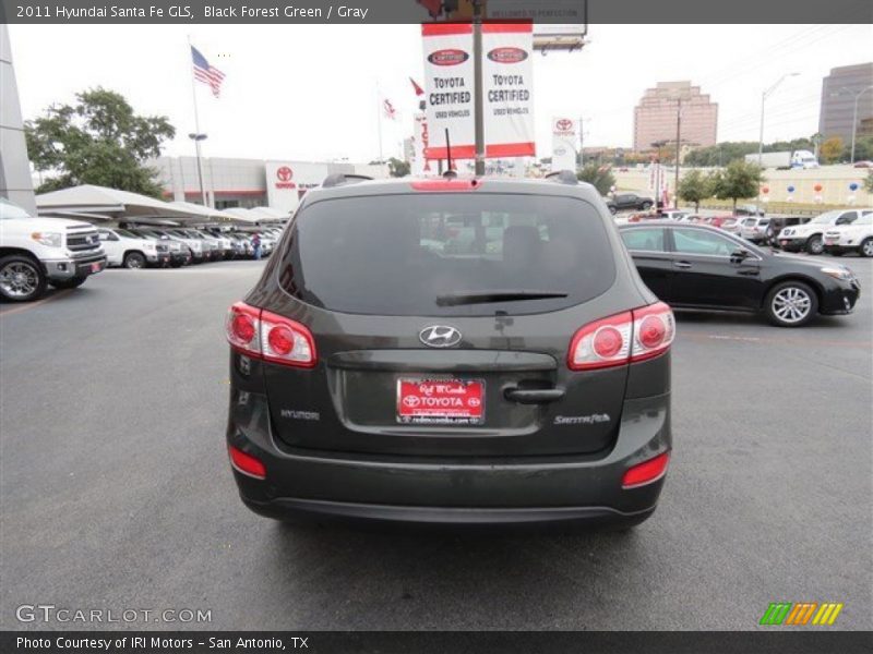 Black Forest Green / Gray 2011 Hyundai Santa Fe GLS